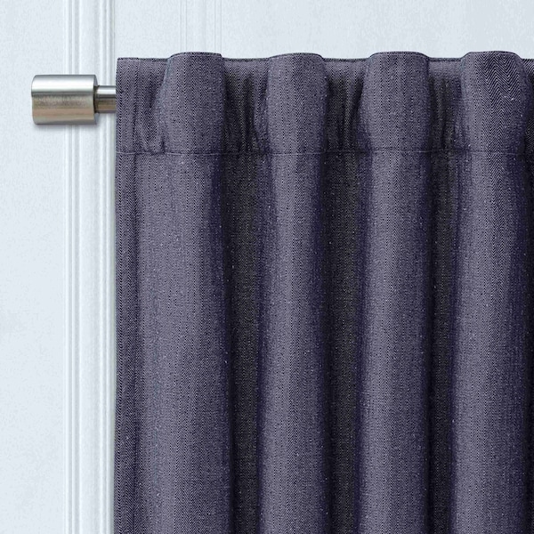 Chevron 80C/20P Sustainable Unlined Rod Pocket/Back Tab Curtain Panel